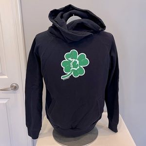Livn Fresh cowl neck shamrock pullover hoodie